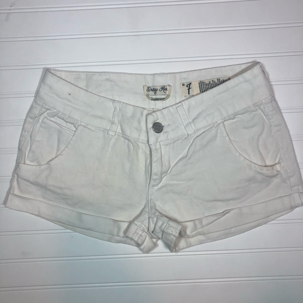 White short shorts